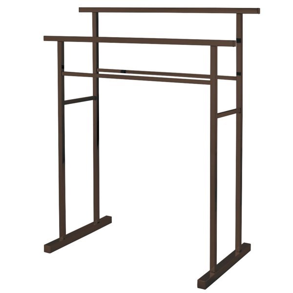 SCC8245 Pedestal Steel Construction Towel Rack, Oil Rubbed Bronze, Kingston Brass, Mfr#: SCC8245